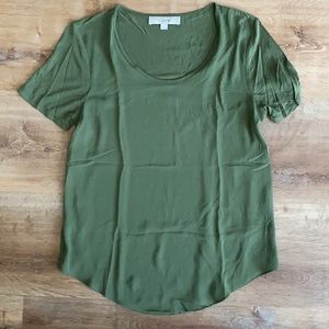 LOFT Olive Green Top